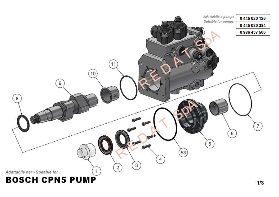 BOSCH CPN5 PUMP SIDE 1